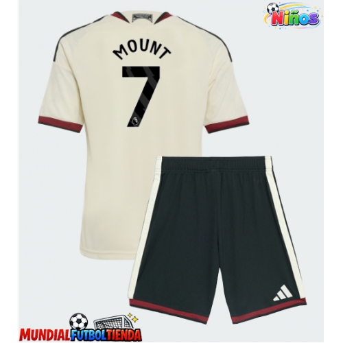 Camiseta Manchester United Mason Mount #7 Tercera Equipación Replica 2026-27 para niños mangas cortas (+ Pantalones cortos)